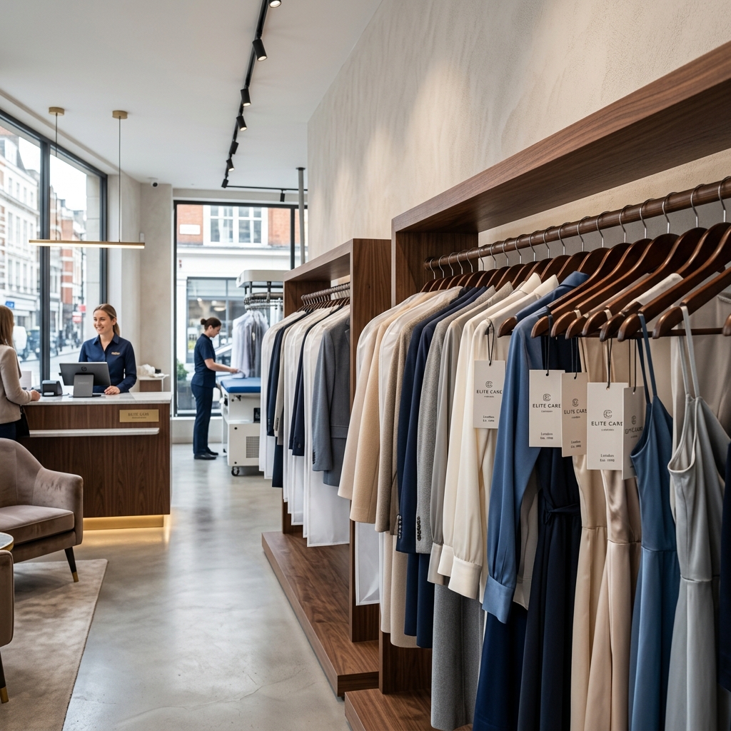Professional dry cleaning service at Total Laundry