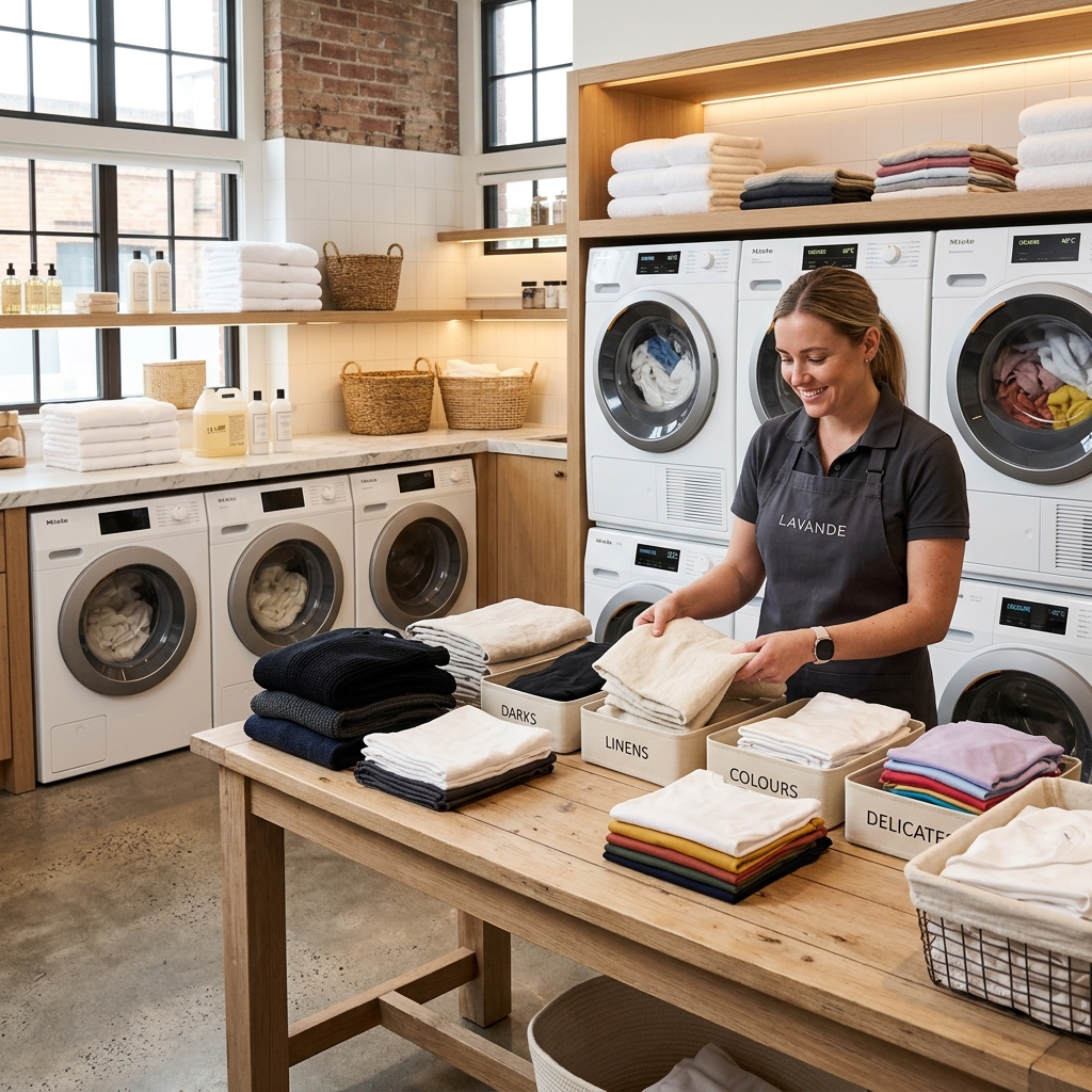 Professional laundry cleaning process
